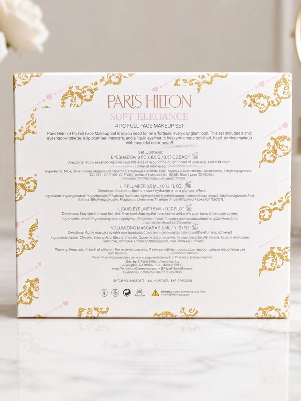 Paris Hilton Soft Elegance 4-Piece Makeup Gift Set New
